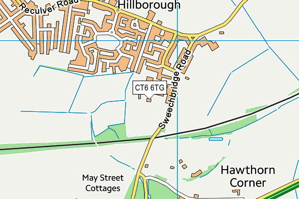 CT6 6TG map - OS VectorMap District (Ordnance Survey) CT6 6TG map - OS VectorMap District (Ordnance Survey)