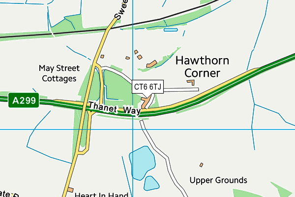 CT6 6TJ map - OS VectorMap District (Ordnance Survey) CT6 6TJ map - OS VectorMap District (Ordnance Survey)