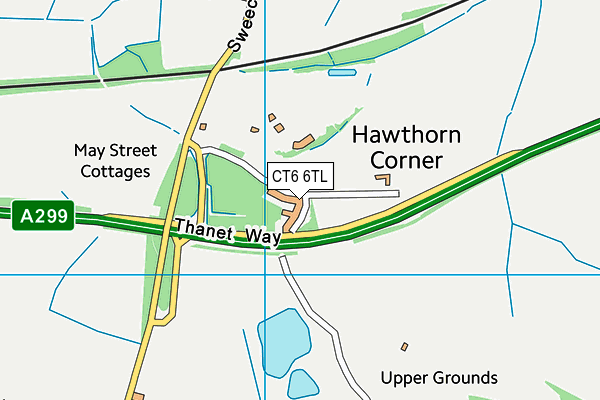 CT6 6TL map - OS VectorMap District (Ordnance Survey)