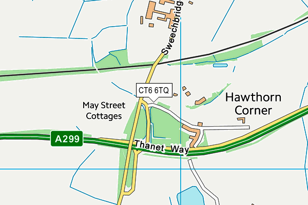 CT6 6TQ map - OS VectorMap District (Ordnance Survey) CT6 6TQ map - OS VectorMap District (Ordnance Survey)
