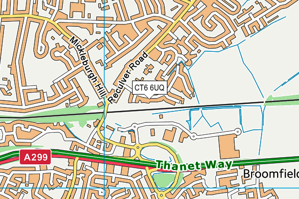 CT6 6UQ map - OS VectorMap District (Ordnance Survey) CT6 6UQ map - OS VectorMap District (Ordnance Survey)
