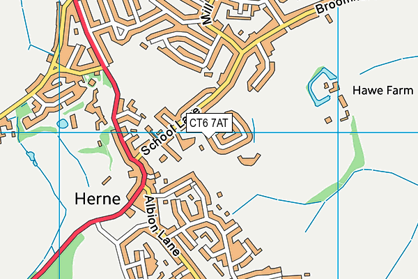 CT6 7AT map - OS VectorMap District (Ordnance Survey) CT6 7AT map - OS VectorMap District (Ordnance Survey)
