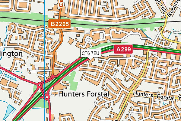 CT6 7EU map - OS VectorMap District (Ordnance Survey) CT6 7EU map - OS VectorMap District (Ordnance Survey)
