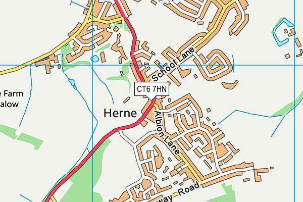 CT6 7HN map - OS VectorMap District (Ordnance Survey) CT6 7HN map - OS VectorMap District (Ordnance Survey)