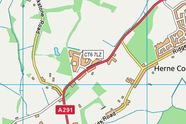 CT6 7LZ map - OS VectorMap District (Ordnance Survey)
