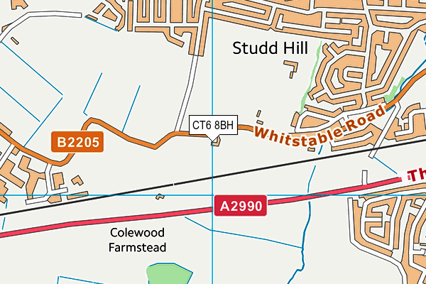 CT6 8BH map - OS VectorMap District (Ordnance Survey) CT6 8BH map - OS VectorMap District (Ordnance Survey)