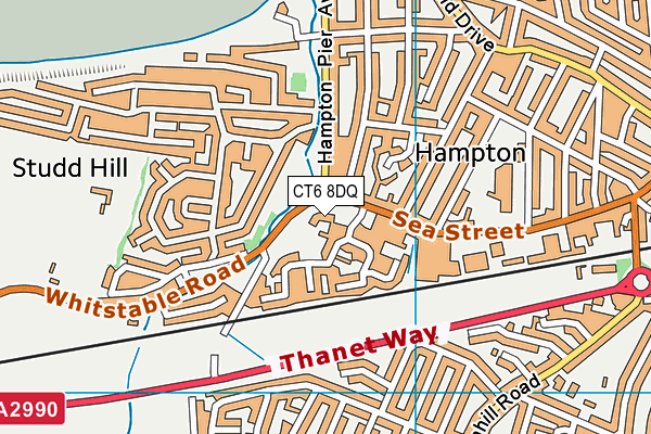 CT6 8DQ map - OS VectorMap District (Ordnance Survey) CT6 8DQ map - OS VectorMap District (Ordnance Survey)