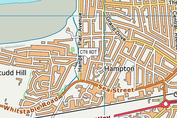 CT6 8DT map - OS VectorMap District (Ordnance Survey) CT6 8DT map - OS VectorMap District (Ordnance Survey)