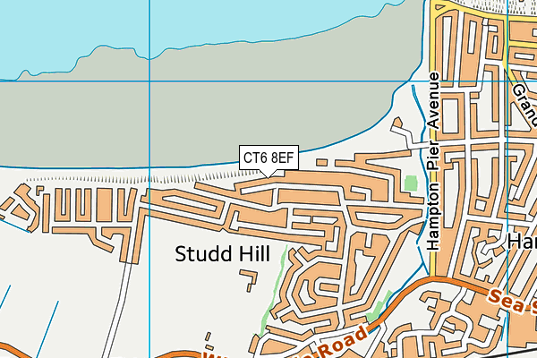 CT6 8EF map - OS VectorMap District (Ordnance Survey) CT6 8EF map - OS VectorMap District (Ordnance Survey)