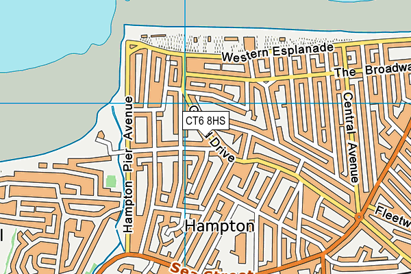 CT6 8HS map - OS VectorMap District (Ordnance Survey) CT6 8HS map - OS VectorMap District (Ordnance Survey)