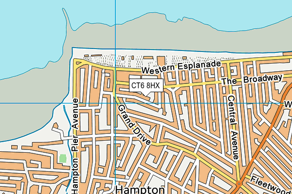 CT6 8HX map - OS VectorMap District (Ordnance Survey) CT6 8HX map - OS VectorMap District (Ordnance Survey)