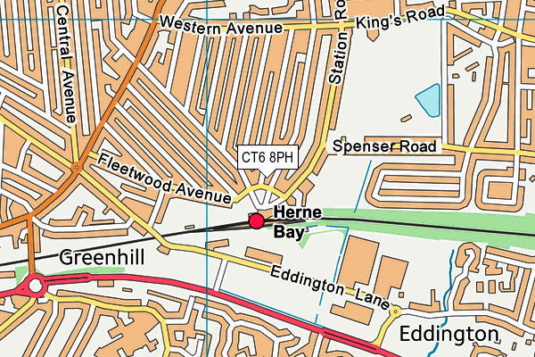 CT6 8PH map - OS VectorMap District (Ordnance Survey) CT6 8PH map - OS VectorMap District (Ordnance Survey)