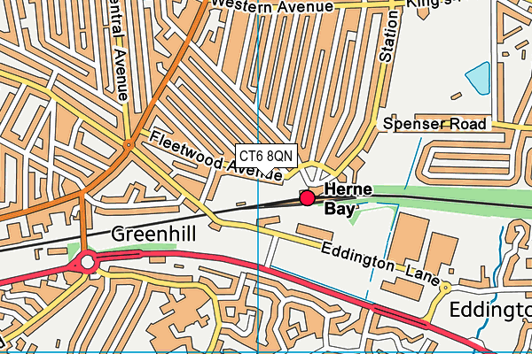 CT6 8QN map - OS VectorMap District (Ordnance Survey) CT6 8QN map - OS VectorMap District (Ordnance Survey)