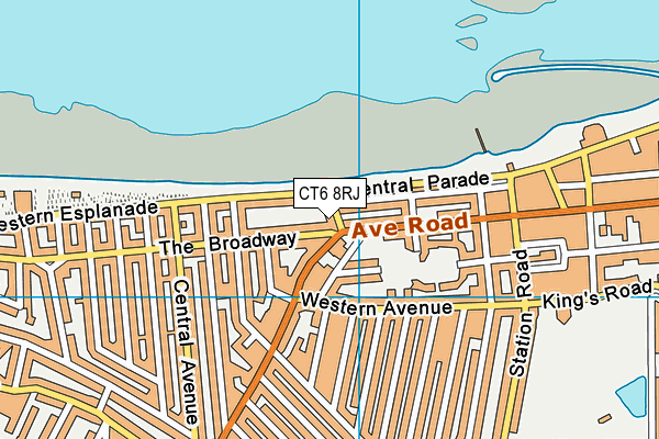 CT6 8RJ map - OS VectorMap District (Ordnance Survey) CT6 8RJ map - OS VectorMap District (Ordnance Survey)