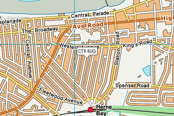 CT6 8UQ map - OS VectorMap District (Ordnance Survey) CT6 8UQ map - OS VectorMap District (Ordnance Survey)