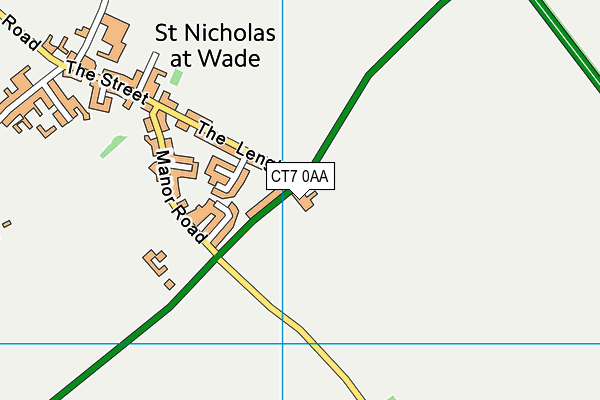 CT7 0AA map - OS VectorMap District (Ordnance Survey) CT7 0AA map - OS VectorMap District (Ordnance Survey)