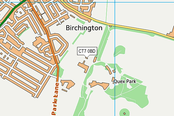 CT7 0BD map - OS VectorMap District (Ordnance Survey) CT7 0BD map - OS VectorMap District (Ordnance Survey)