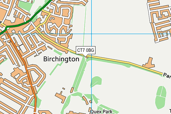 CT7 0BG map - OS VectorMap District (Ordnance Survey) CT7 0BG map - OS VectorMap District (Ordnance Survey)