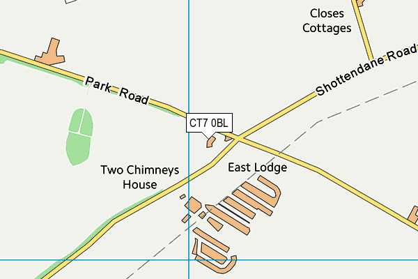 CT7 0BL map - OS VectorMap District (Ordnance Survey) CT7 0BL map - OS VectorMap District (Ordnance Survey)