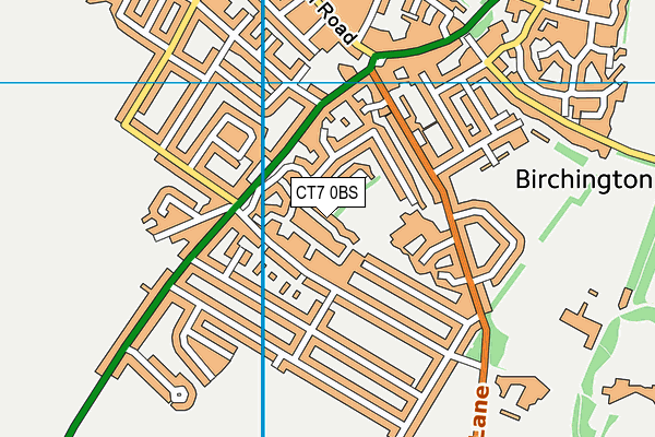 CT7 0BS map - OS VectorMap District (Ordnance Survey) CT7 0BS map - OS VectorMap District (Ordnance Survey)