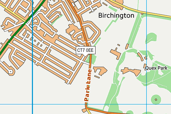 CT7 0EE map - OS VectorMap District (Ordnance Survey) CT7 0EE map - OS VectorMap District (Ordnance Survey)