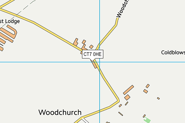 CT7 0HE map - OS VectorMap District (Ordnance Survey) CT7 0HE map - OS VectorMap District (Ordnance Survey)
