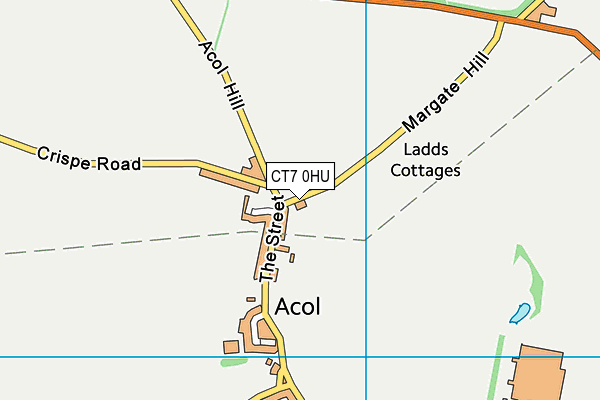 CT7 0HU map - OS VectorMap District (Ordnance Survey) CT7 0HU map - OS VectorMap District (Ordnance Survey)