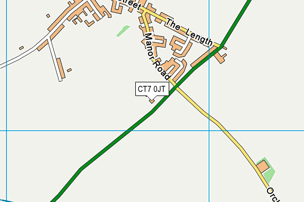 CT7 0JT map - OS VectorMap District (Ordnance Survey) CT7 0JT map - OS VectorMap District (Ordnance Survey)