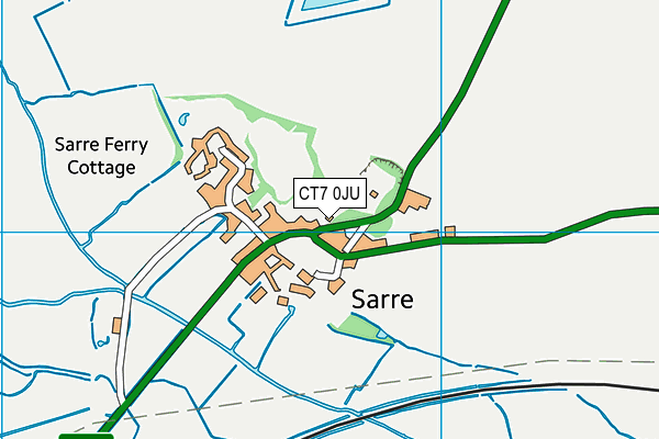 CT7 0JU map - OS VectorMap District (Ordnance Survey) CT7 0JU map - OS VectorMap District (Ordnance Survey)