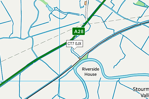 CT7 0JX map - OS VectorMap District (Ordnance Survey) CT7 0JX map - OS VectorMap District (Ordnance Survey)