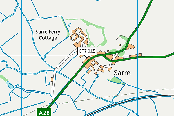 CT7 0JZ map - OS VectorMap District (Ordnance Survey) CT7 0JZ map - OS VectorMap District (Ordnance Survey)