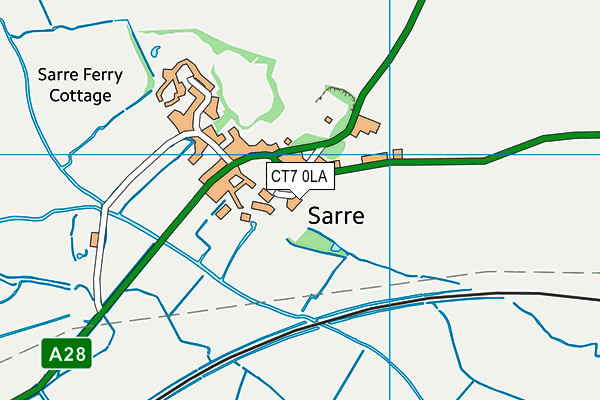 CT7 0LA map - OS VectorMap District (Ordnance Survey) CT7 0LA map - OS VectorMap District (Ordnance Survey)