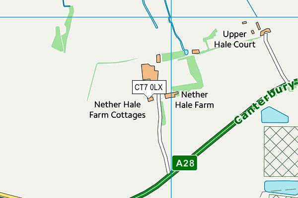CT7 0LX map - OS VectorMap District (Ordnance Survey) CT7 0LX map - OS VectorMap District (Ordnance Survey)