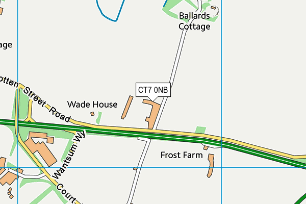 CT7 0NB map - OS VectorMap District (Ordnance Survey) CT7 0NB map - OS VectorMap District (Ordnance Survey)