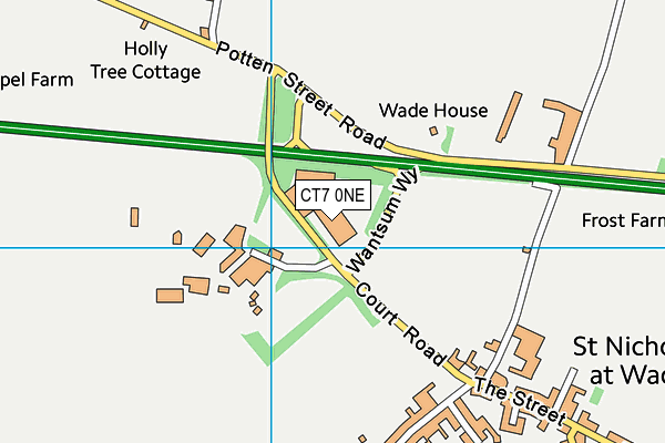 CT7 0NE map - OS VectorMap District (Ordnance Survey) CT7 0NE map - OS VectorMap District (Ordnance Survey)