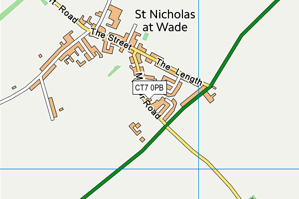 CT7 0PB map - OS VectorMap District (Ordnance Survey) CT7 0PB map - OS VectorMap District (Ordnance Survey)