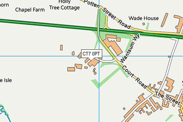 CT7 0PT map - OS VectorMap District (Ordnance Survey) CT7 0PT map - OS VectorMap District (Ordnance Survey)