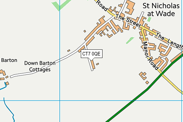 CT7 0QE map - OS VectorMap District (Ordnance Survey) CT7 0QE map - OS VectorMap District (Ordnance Survey)