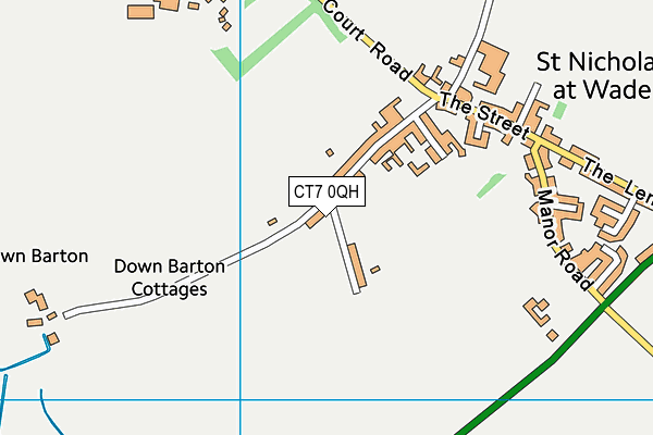 CT7 0QH map - OS VectorMap District (Ordnance Survey) CT7 0QH map - OS VectorMap District (Ordnance Survey)