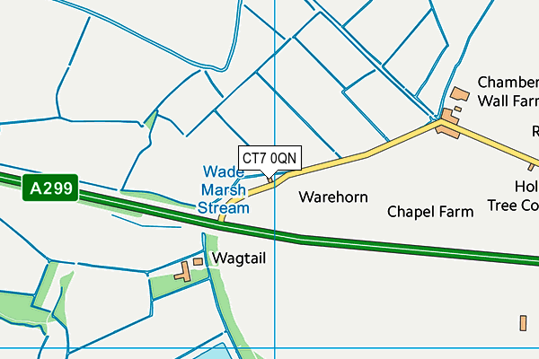CT7 0QN map - OS VectorMap District (Ordnance Survey) CT7 0QN map - OS VectorMap District (Ordnance Survey)