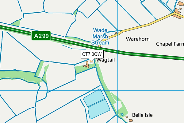 CT7 0QW map - OS VectorMap District (Ordnance Survey) CT7 0QW map - OS VectorMap District (Ordnance Survey)