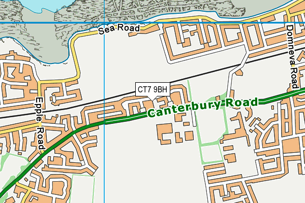 CT7 9BH map - OS VectorMap District (Ordnance Survey) CT7 9BH map - OS VectorMap District (Ordnance Survey)