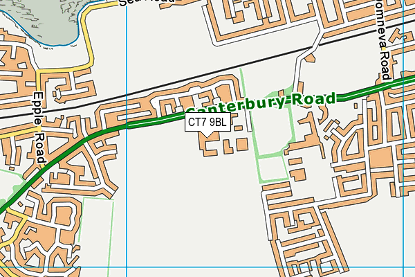 CT7 9BL map - OS VectorMap District (Ordnance Survey) CT7 9BL map - OS VectorMap District (Ordnance Survey)