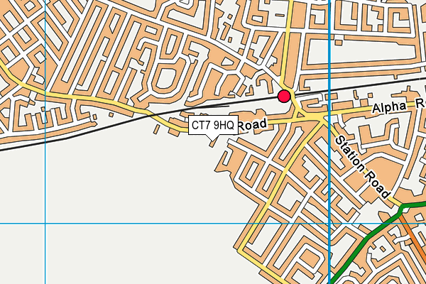 CT7 9HQ map - OS VectorMap District (Ordnance Survey) CT7 9HQ map - OS VectorMap District (Ordnance Survey)
