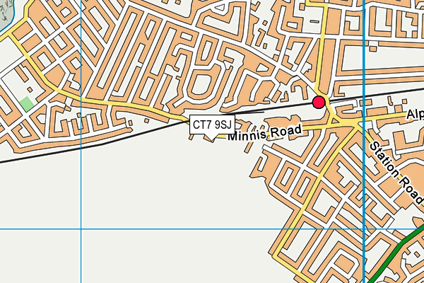 CT7 9SJ map - OS VectorMap District (Ordnance Survey) CT7 9SJ map - OS VectorMap District (Ordnance Survey)