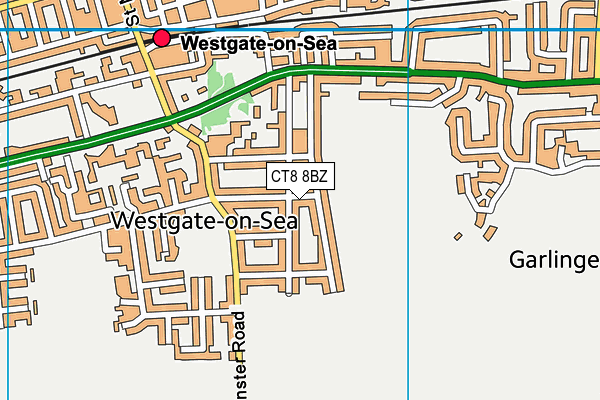 CT8 8BZ map - OS VectorMap District (Ordnance Survey) CT8 8BZ map - OS VectorMap District (Ordnance Survey)