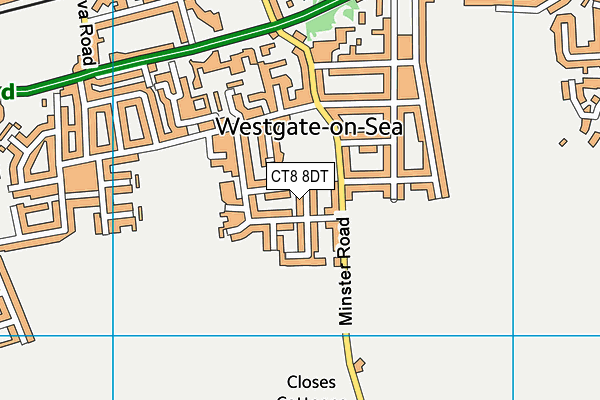 CT8 8DT map - OS VectorMap District (Ordnance Survey) CT8 8DT map - OS VectorMap District (Ordnance Survey)