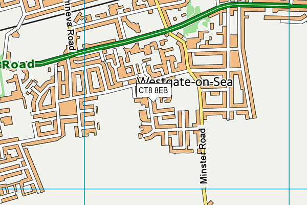 CT8 8EB map - OS VectorMap District (Ordnance Survey) CT8 8EB map - OS VectorMap District (Ordnance Survey)