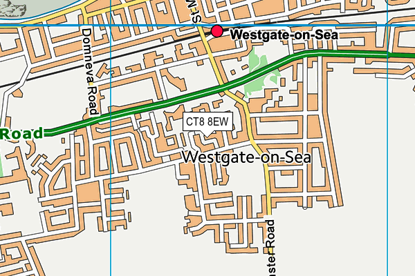 CT8 8EW map - OS VectorMap District (Ordnance Survey) CT8 8EW map - OS VectorMap District (Ordnance Survey)