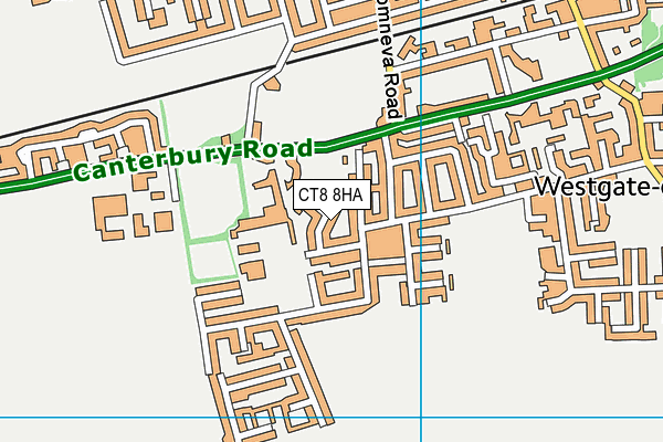 CT8 8HA map - OS VectorMap District (Ordnance Survey) CT8 8HA map - OS VectorMap District (Ordnance Survey)